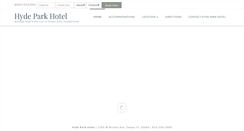 Desktop Screenshot of hydeparkhoteltampa.com